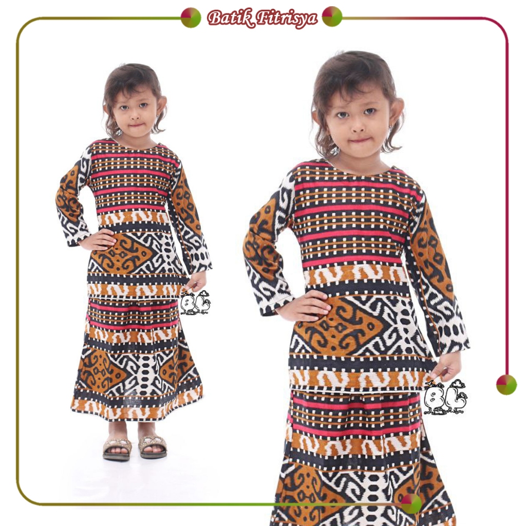 Jual Setelan Batik RNB Anak - Motif Bunga Sakura Rensi Bambu Warna Pink ...