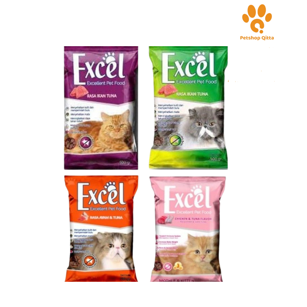 Jual Excel Excellent Cat Food 500g | Shopee Indonesia
