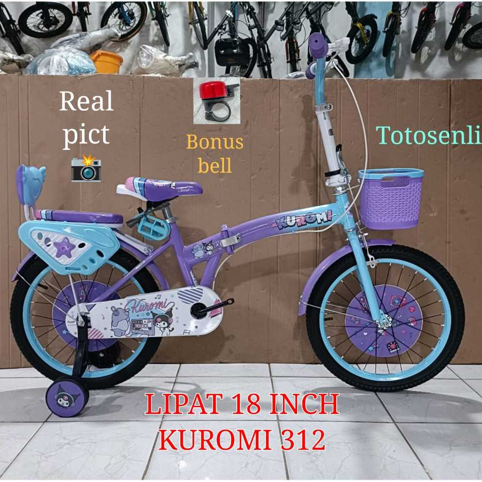Jual sepeda anak lipat 18 inch axxil - kuromi 312 - lisella 2008 sepeda ...