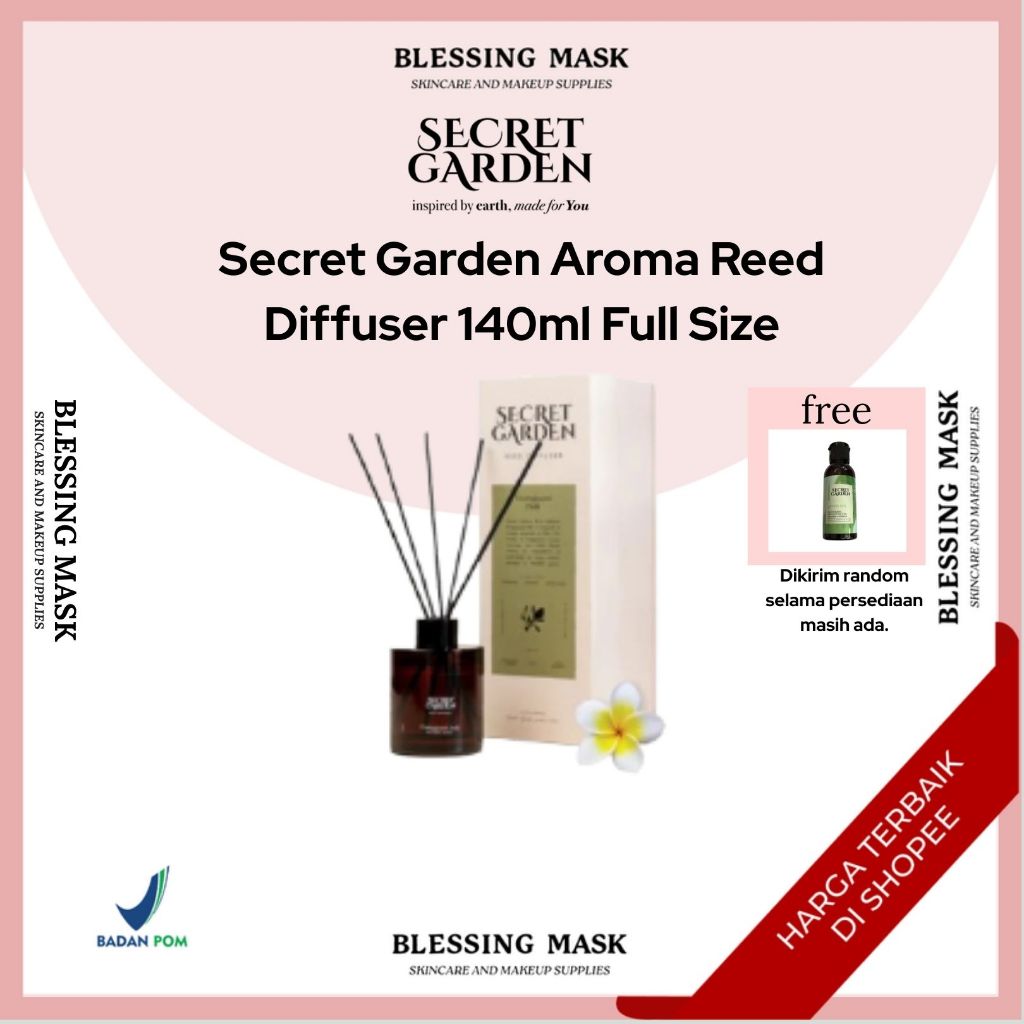 Jual Secret Garden Aroma Reed Diffuser 140ml Full Size | Pengharum ...