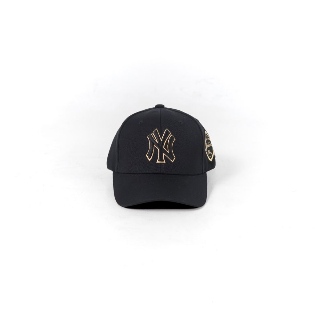 Jual Topi MLB NY YANKEES OUTLINE GOLD BLACK CAP 100% ORIGINAL | Shopee ...