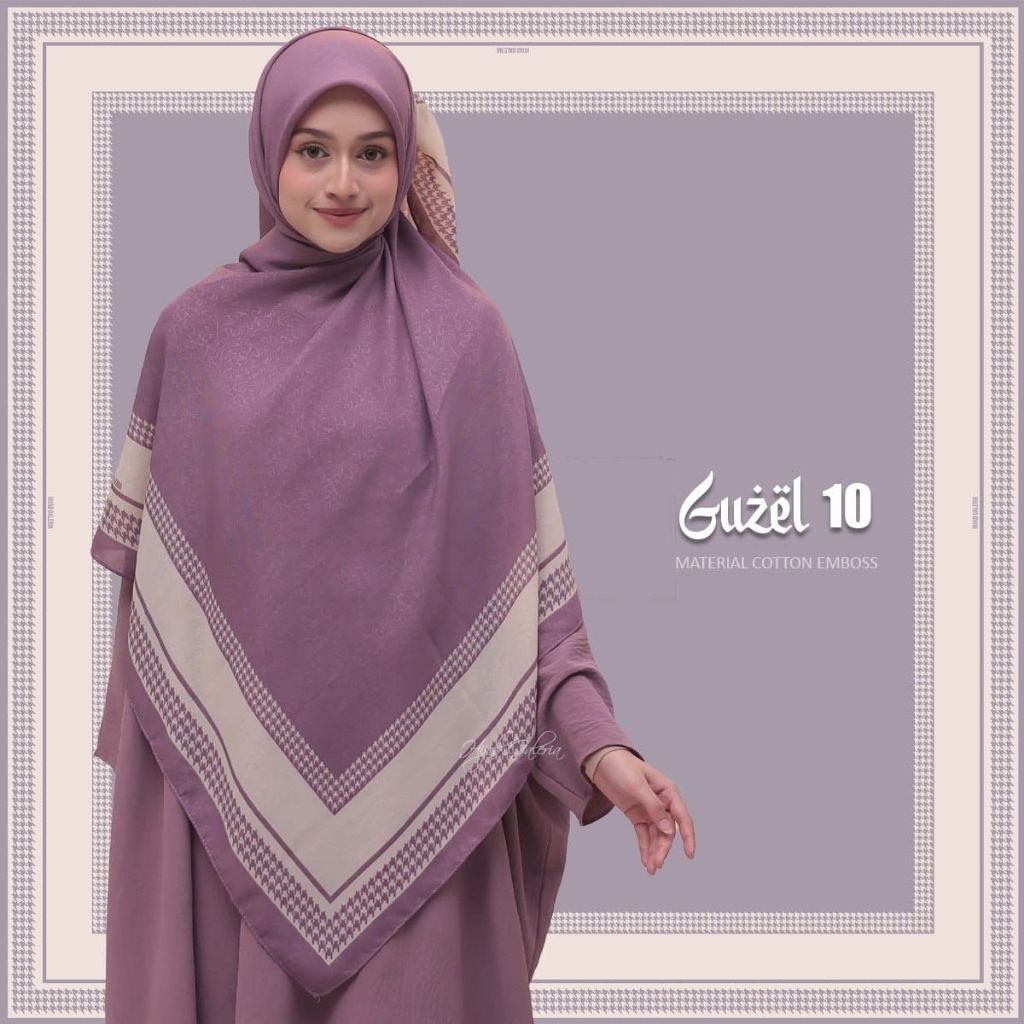 Cotton Guzel By HIJAB GALERIA Size 140×140cm Syar'I