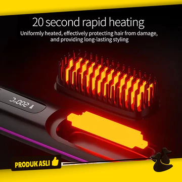 Cordless Hair Straightener Wireless Portable Sisir Catok Pelurus Rambut Elektrik Nirkabel
