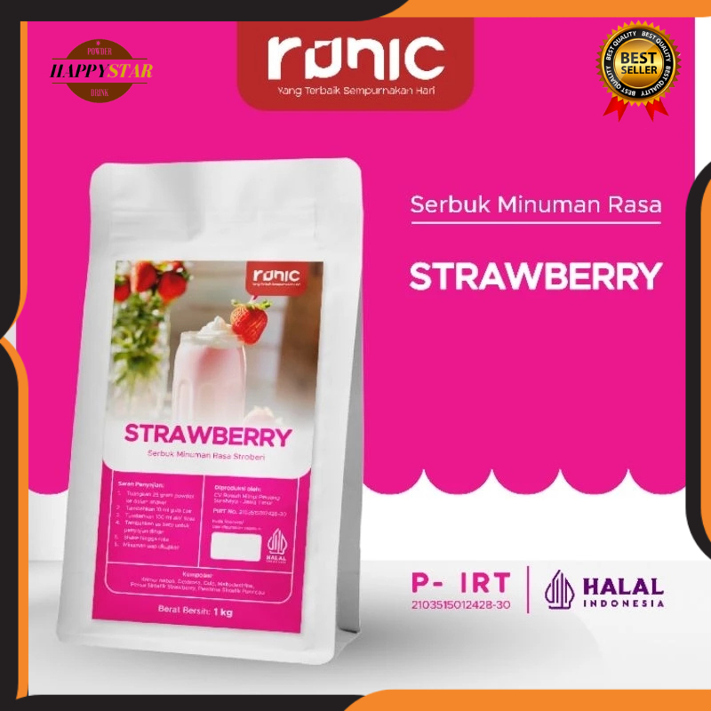Jual Bubuk Minuman Premium Runic Rasa Strawberry Serbuk Minuman Aneka ...