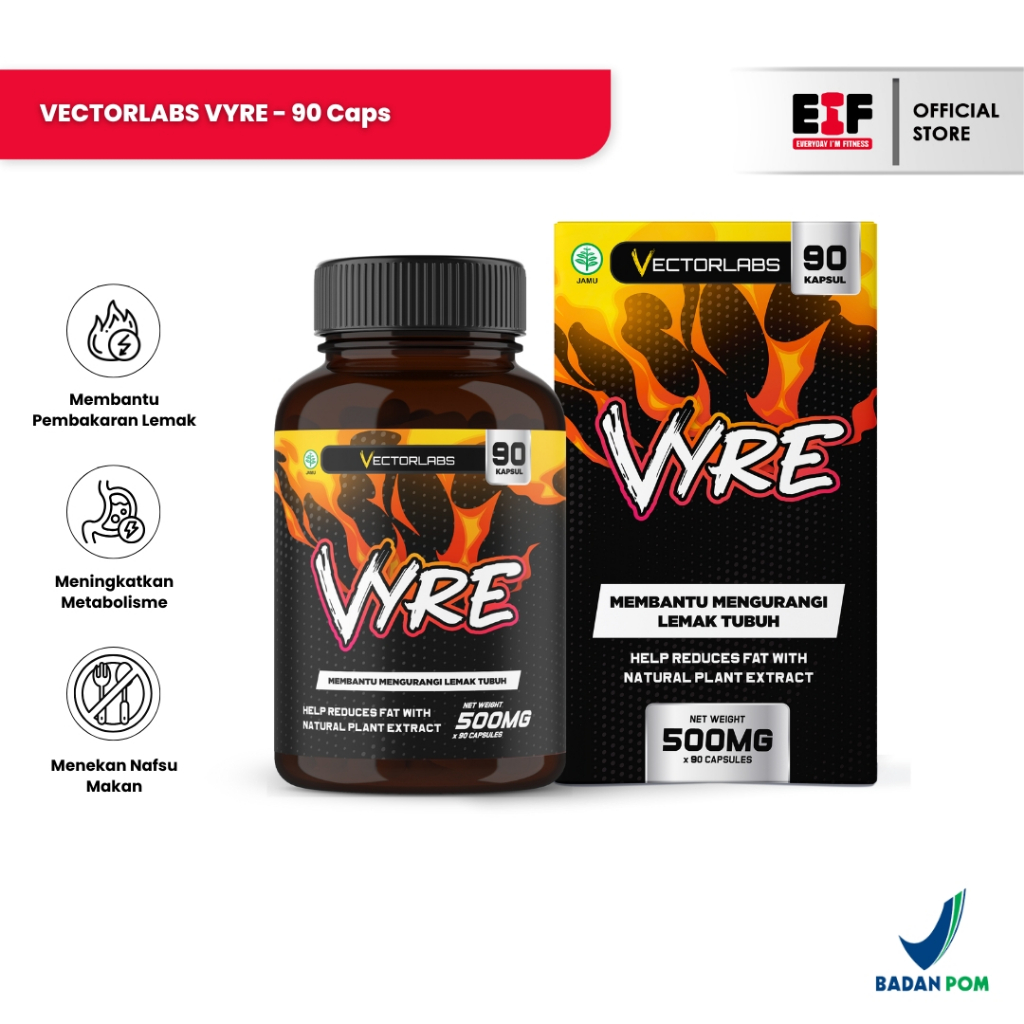 VECTORLABS Vyre Fatburn 90 Capsule / 90 Kapsul - Membantu Mengurangi Lemak Tubuh