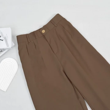 Losse Pants Trousers Celana Kerja Masa Kini Celana Wanita Kantor Kulot Populer Celana Higwist