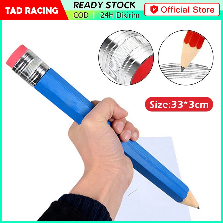 Jual Pensil Jumbo Besar 33 CM Pensil Jumbo Hiasan Pensil kayu besar ...
