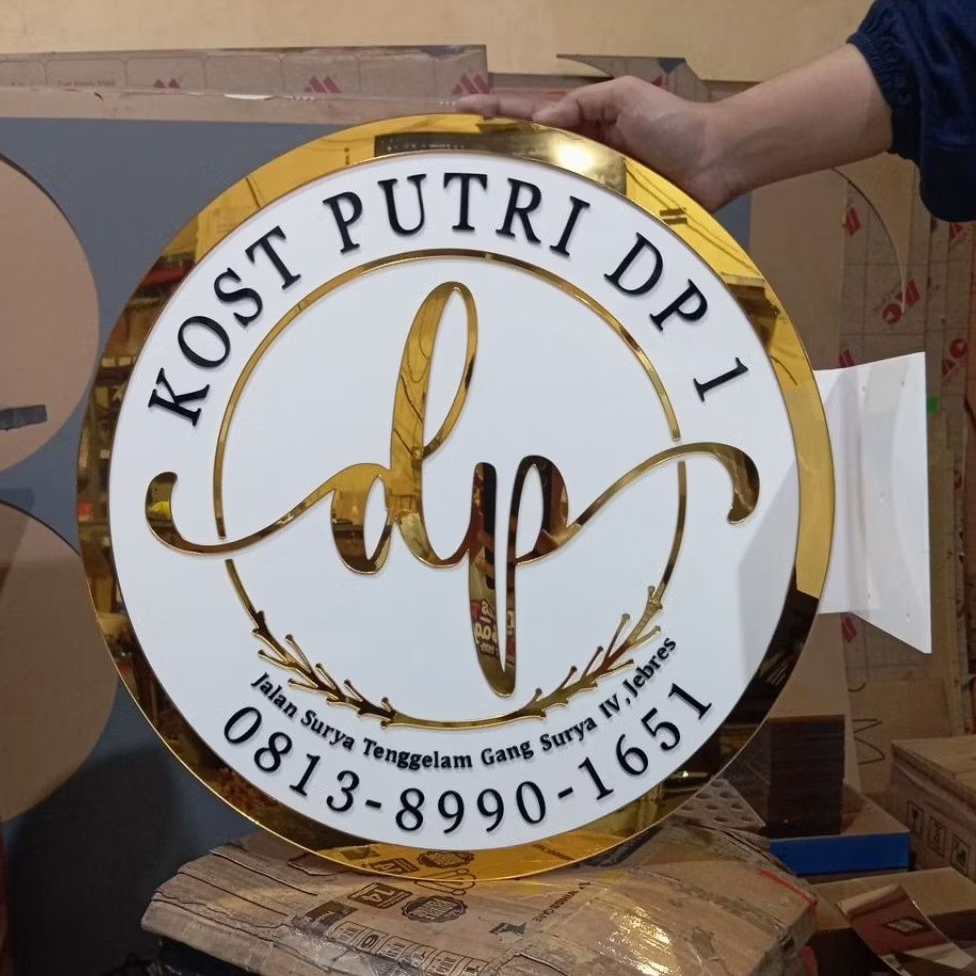 Jual Custom Papan Nama / Plang Nama / Logo Toko Akrilik Sign In Akrilik ...