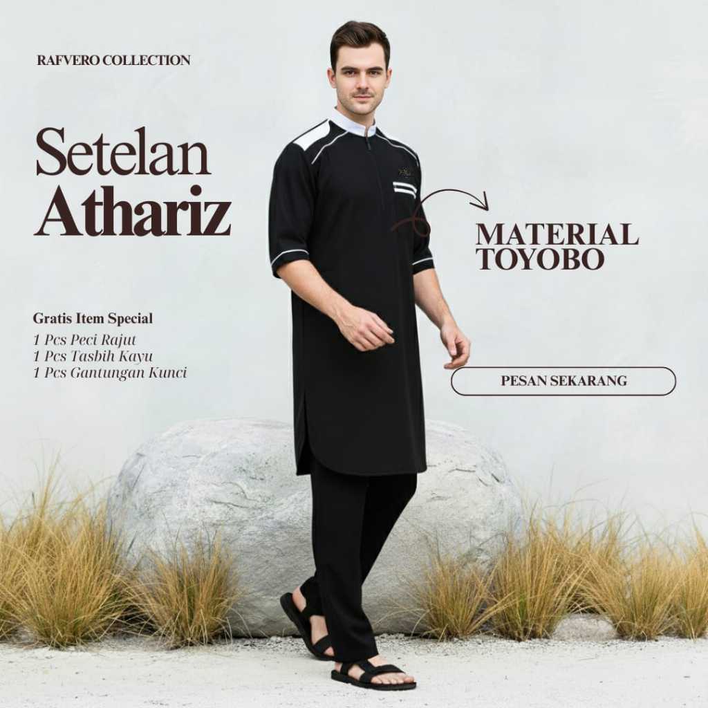 Set Koko Pria - Setelan Pakistan Athariz - Original RAFVERO - COD Pengiriman