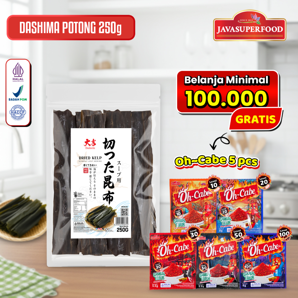 Jual Kombu / Konbu / Dashima Potong / Kelp Dashi / Rumput Laut Kaldu ...