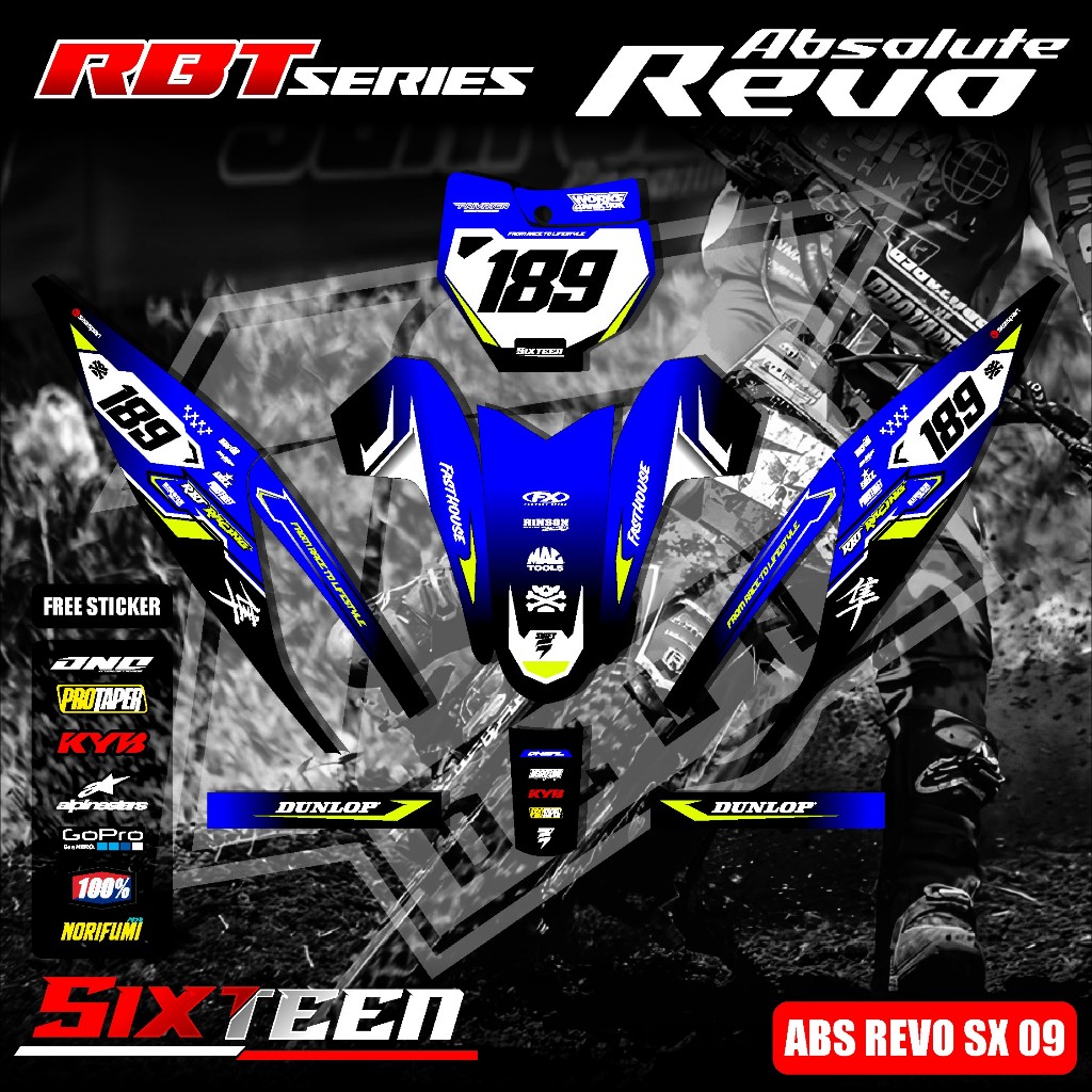 Jual Sticker RBT/GTX REVO ABSOLUTE Stiker Striping Motor RBT Bebek ...