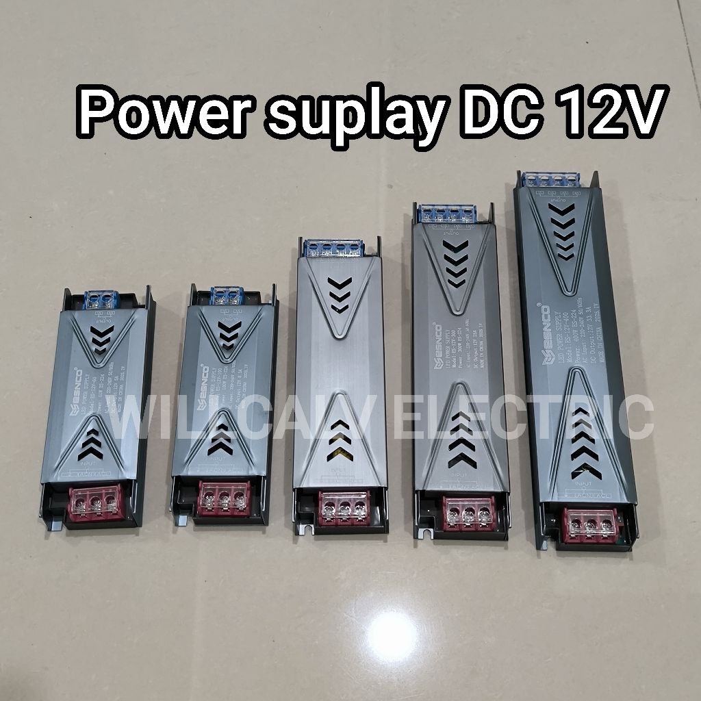 Jual Power suplay DC 12V SWITCHING 60W 100W 200W 300W 400W / Power ...
