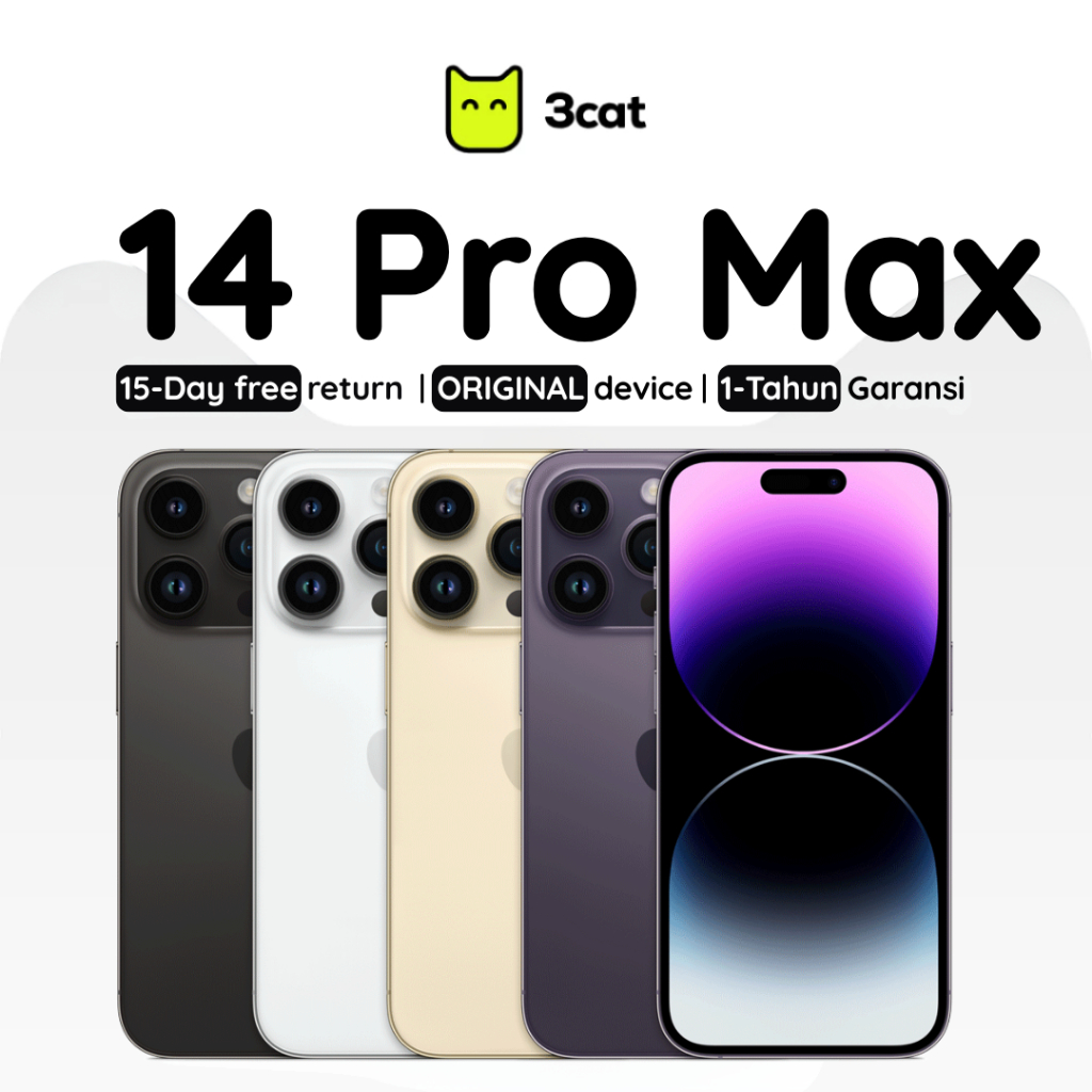 Jual IP 14 Pro Max Second 128GB/256GB Original 100% Garansi 12 Bulan ...