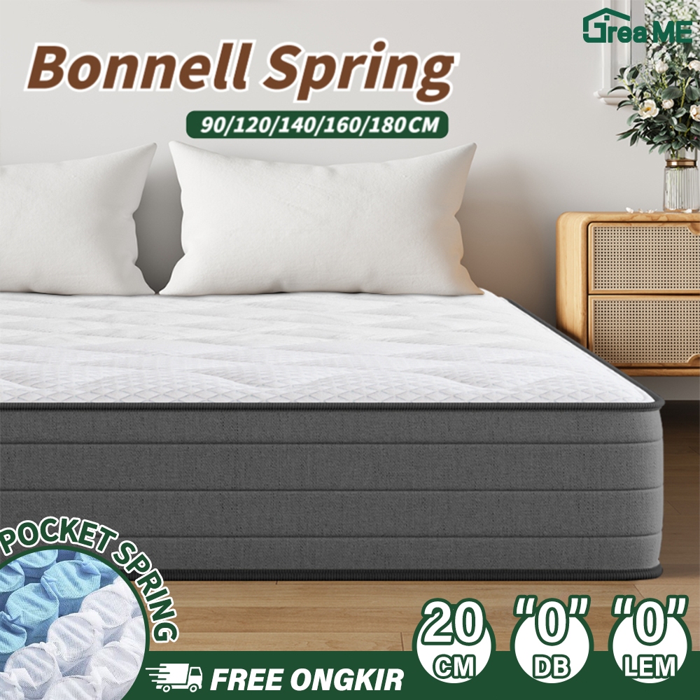 Jual [Gratis Bantal]kasur busa kasur springbed 90/180CM tebal 20CM ...