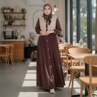 Ramadhan Sale Abaya Tania Jumbo Crinkle Dress