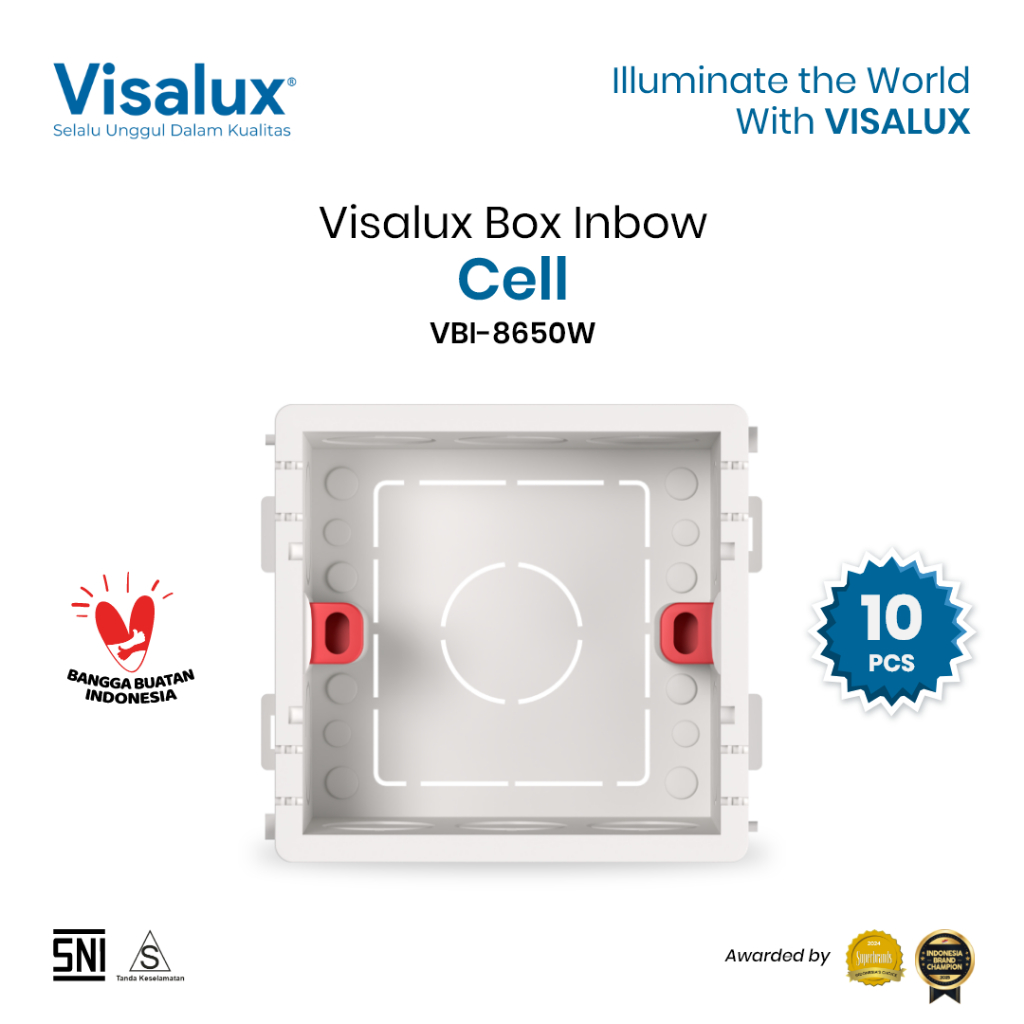 Jual Visalux Cell Box Inbow Dus Saklar & Stop Kontak Bundling Paket 10 ...