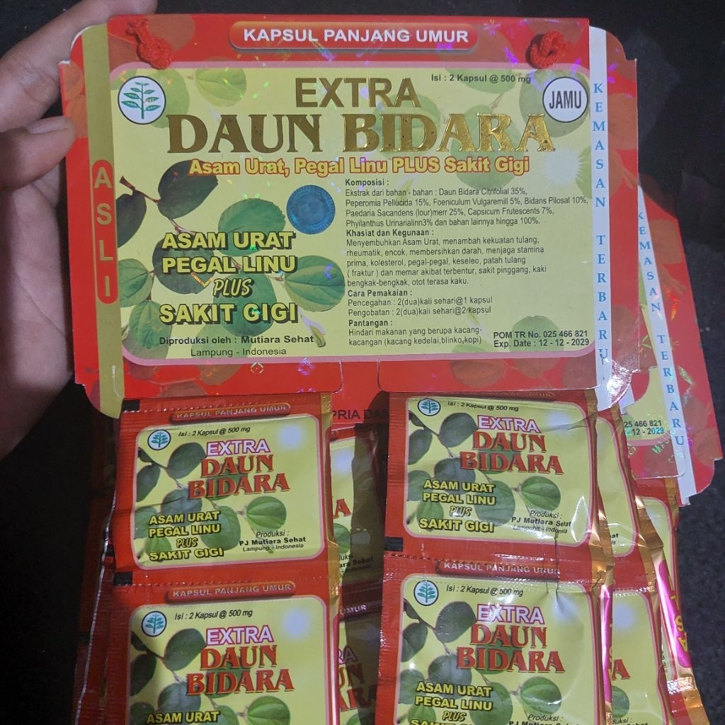 Jual kapsul rentengan extra daun bidara 20 sachet | Shopee Indonesia