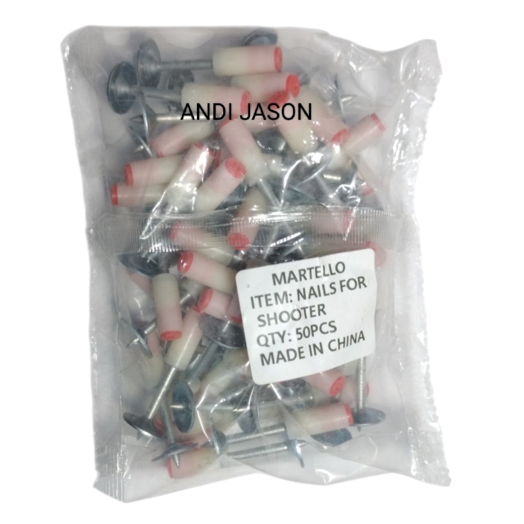 Jual PAKU RAMCHET RAMSET 7.3MM 100PCS MARTELLO PAKU BETON NAIL ROUND ...