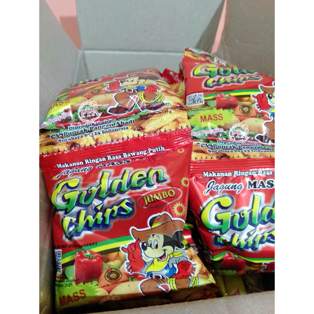 Jual Golden Chips Jajanan Jadul (1 renceng isi 10) | Shopee Indonesia