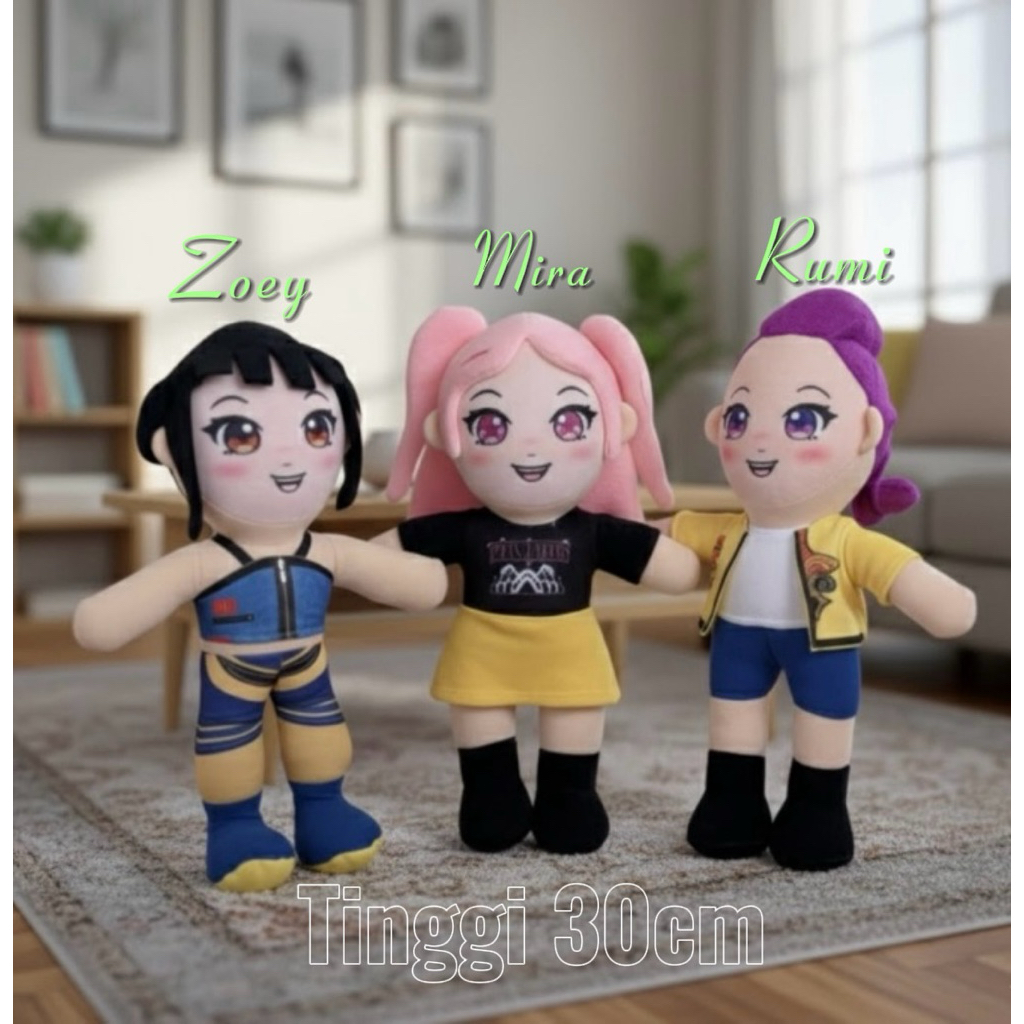 Jual Boneka kpop demon hunter 30cm Rumi Mira Zoey | Shopee Indonesia