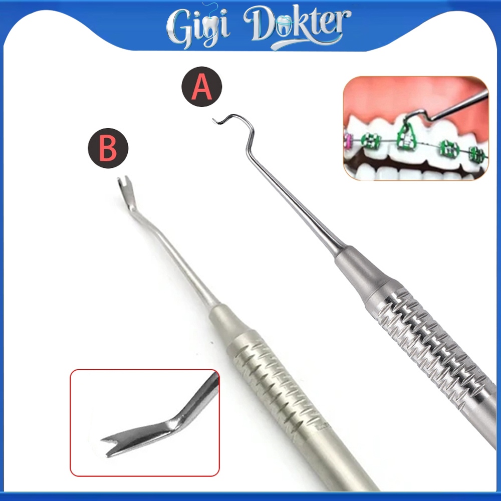 Jual Dental Orthodontic Ligature Tie Placer Tool Twirl-on Module Rubber ...