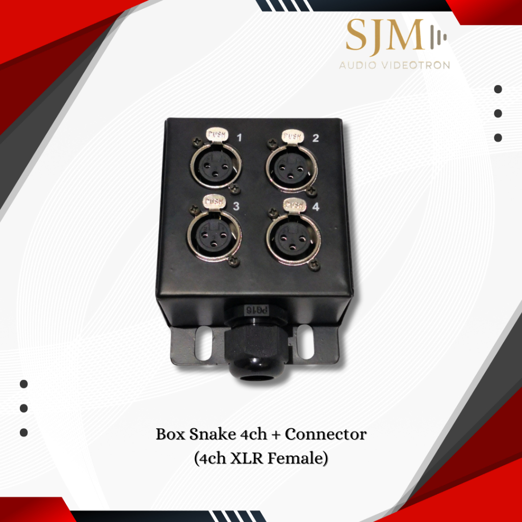Jual TERMINAL : Box Snake 4CH + Connector (4CH XLR Female) | Shopee ...