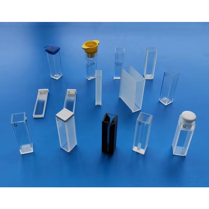 Jual Standard spectrophotometer quartz cuvettes with lid and leve ...