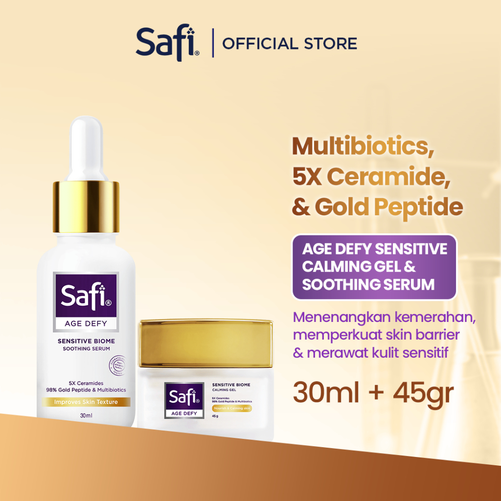 Jual Safi Age Defy Sensitive Biome Calming Gel 45gr + Soothing Serum ...