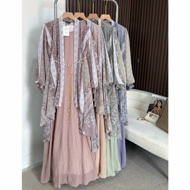 Jual Fatunhijabs - Hania maxi dress - inner + outer | Gamis muslim ...