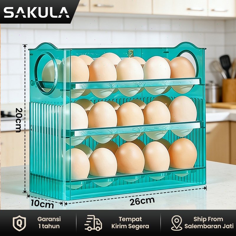 Jual SAKULA Tempat Penyimpanan Telur 4 Tingkat Minimalis Rak ...