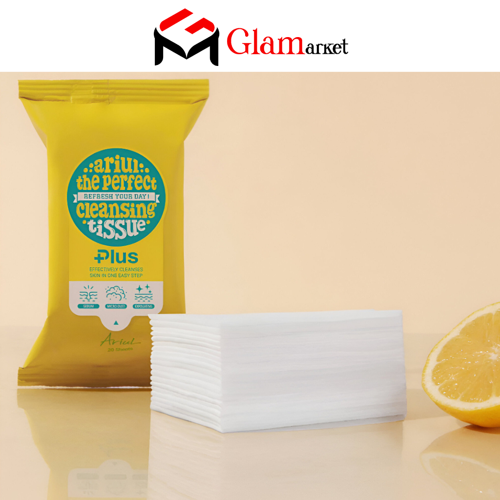 GLAM - ARIUL The Perfect Refresh Your Day! Cleansing Tissue Plus (20 sheets)