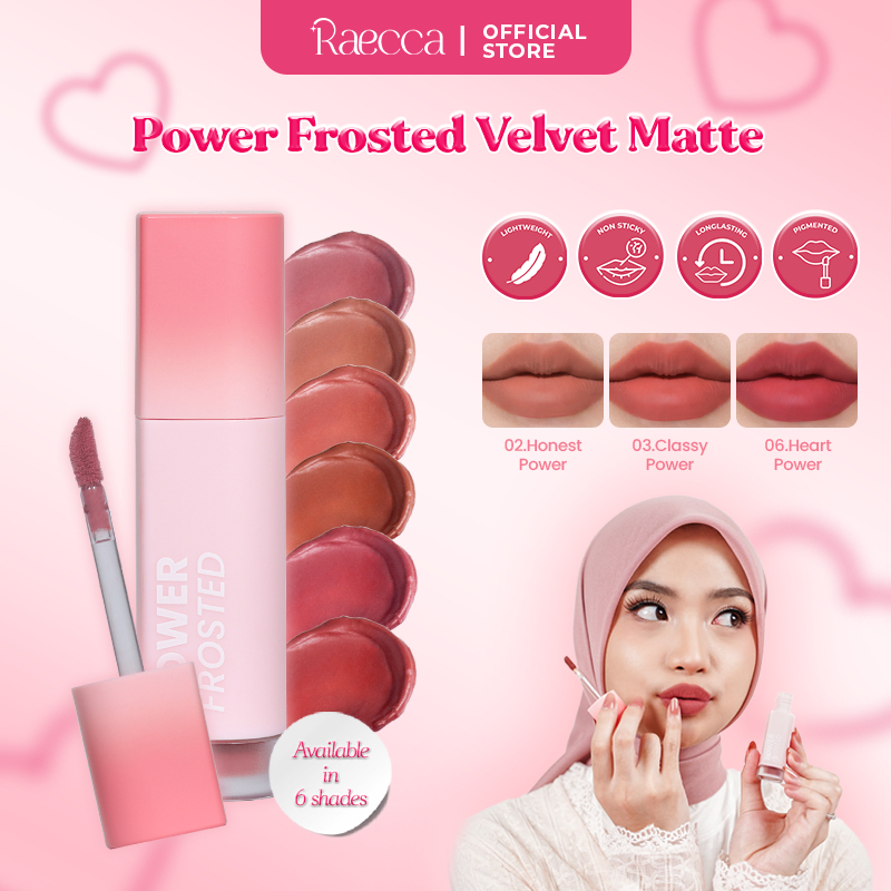 Jual Raecca Power Frosted Velvet Matte - Lip Matte Raecca Waterproof ...