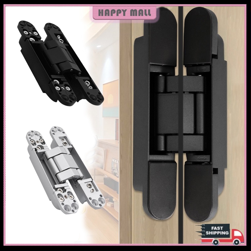 Jual [Hitam/Perak] Engsel Pintu Lipat Dengan Aksesori / Concealed Door ...