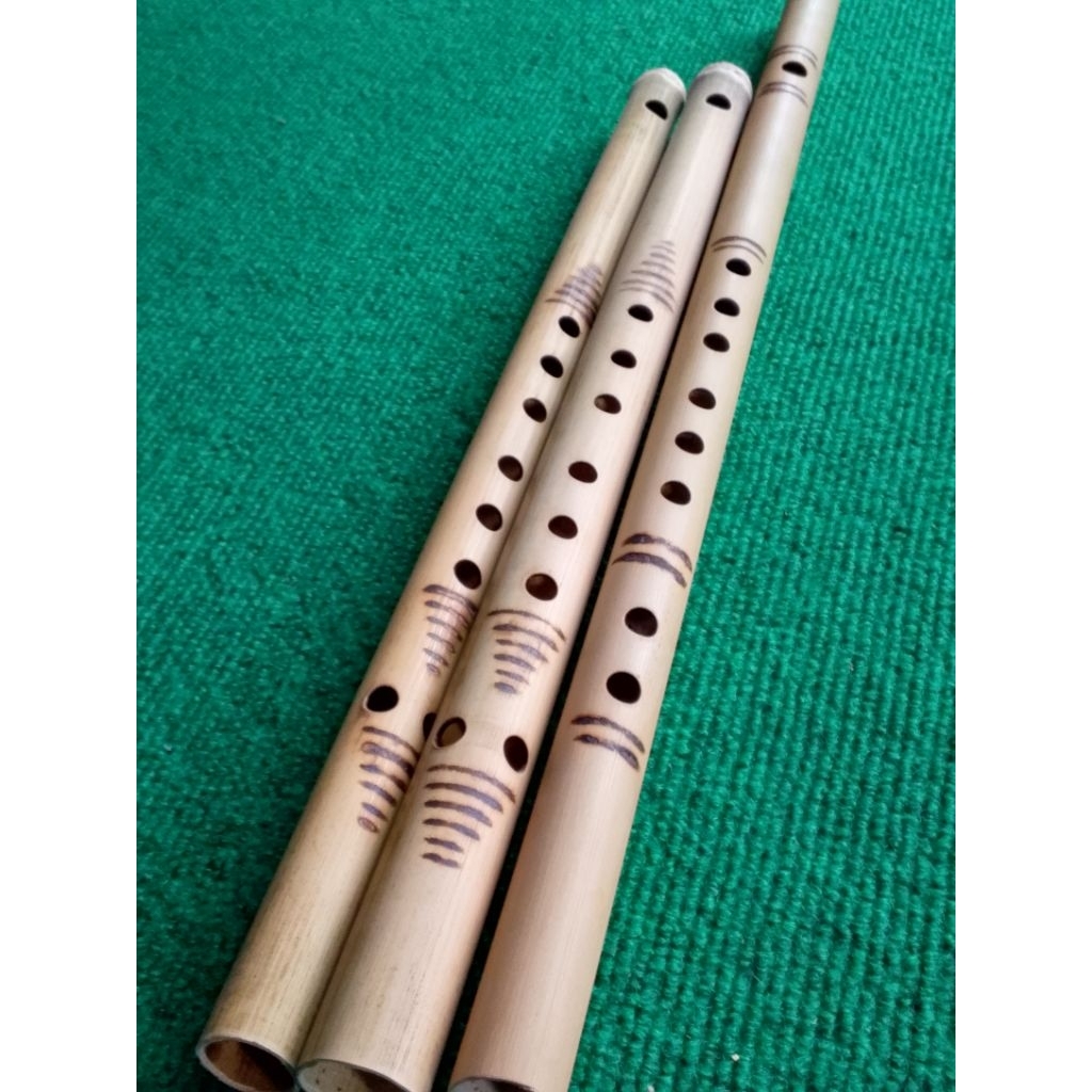 Jual Seruling ,suling bambu isi 3 buah corak tradisional | Shopee Indonesia