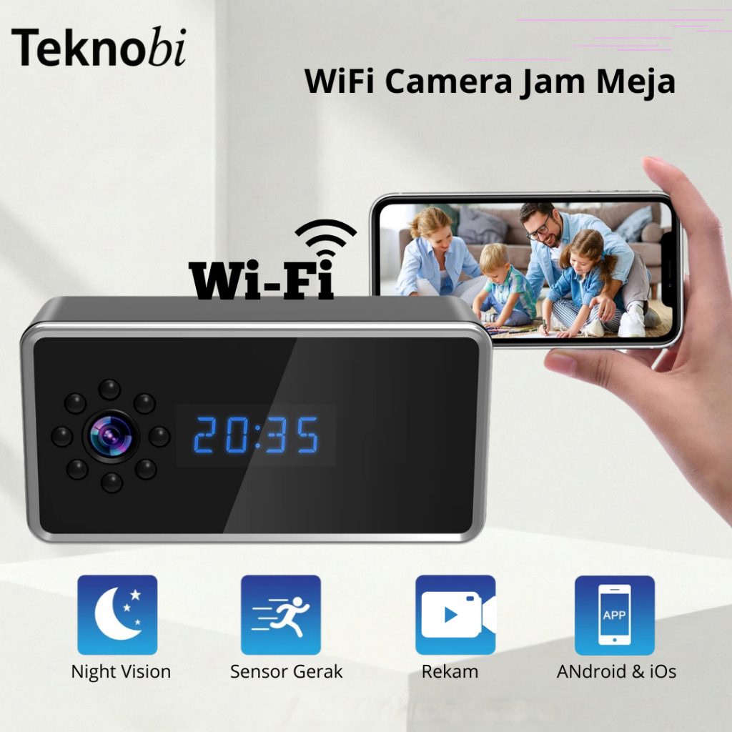 Jual Teknobi IP Camera CCTV Baby Monitor Kamera Komunikasi 2 Arah Spy ...