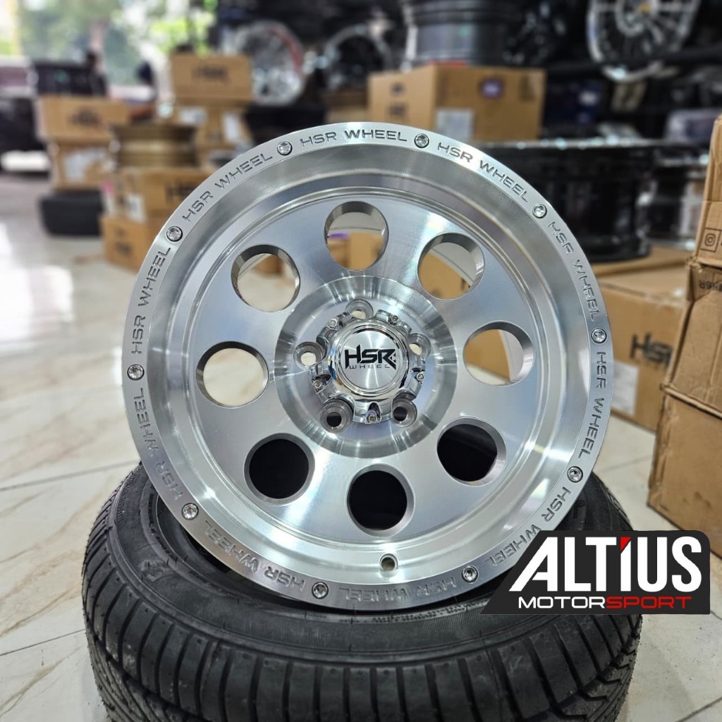Jual Velg Racing Offroad R16 HSR Duffy Silver LUBANG BAUT 5X114,3 PCD ...