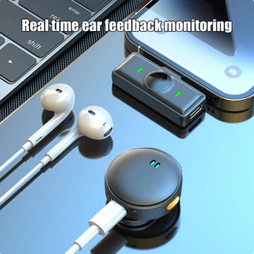Mic Wireless Dual Microphone Magnetic Mikrofon Type C Dengan Kotak Pengisi Daya Mikr Wireless
