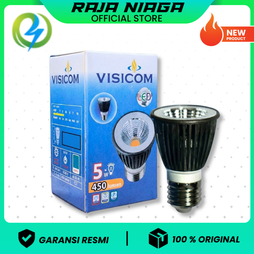 Jual LED VISICOM E27 5W SPOTLIGHT | Shopee Indonesia