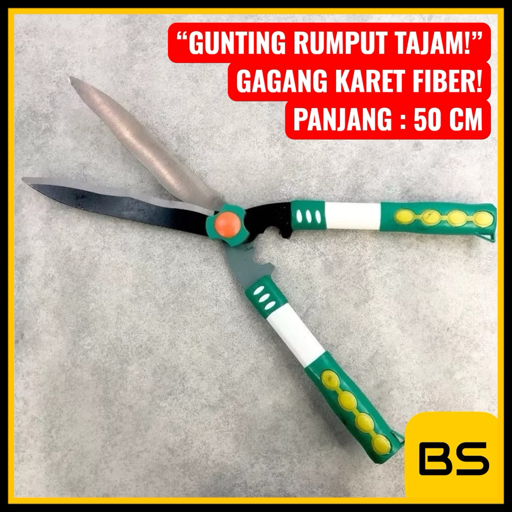 Jual TERMURAH Gunting Rumput Besar Gagang Kayu Gagang Fiber Gunting ...