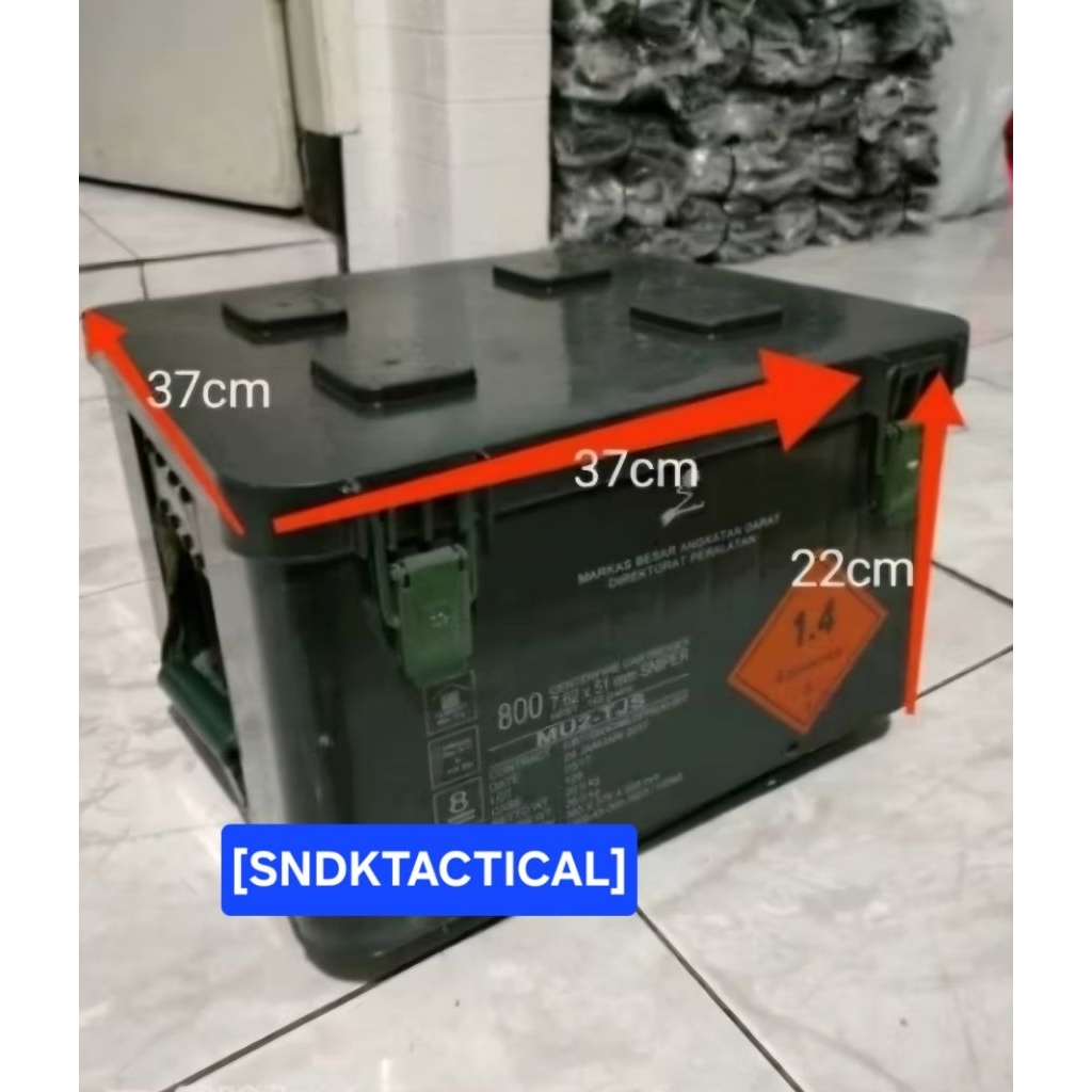 Jual (OBRAL) Kotak Munisi Pindad/ Box Munisi/ Tool Box Penyimpanan ...