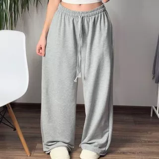 Celana Sweatpants Wanita Nyaman Lembut Tebal