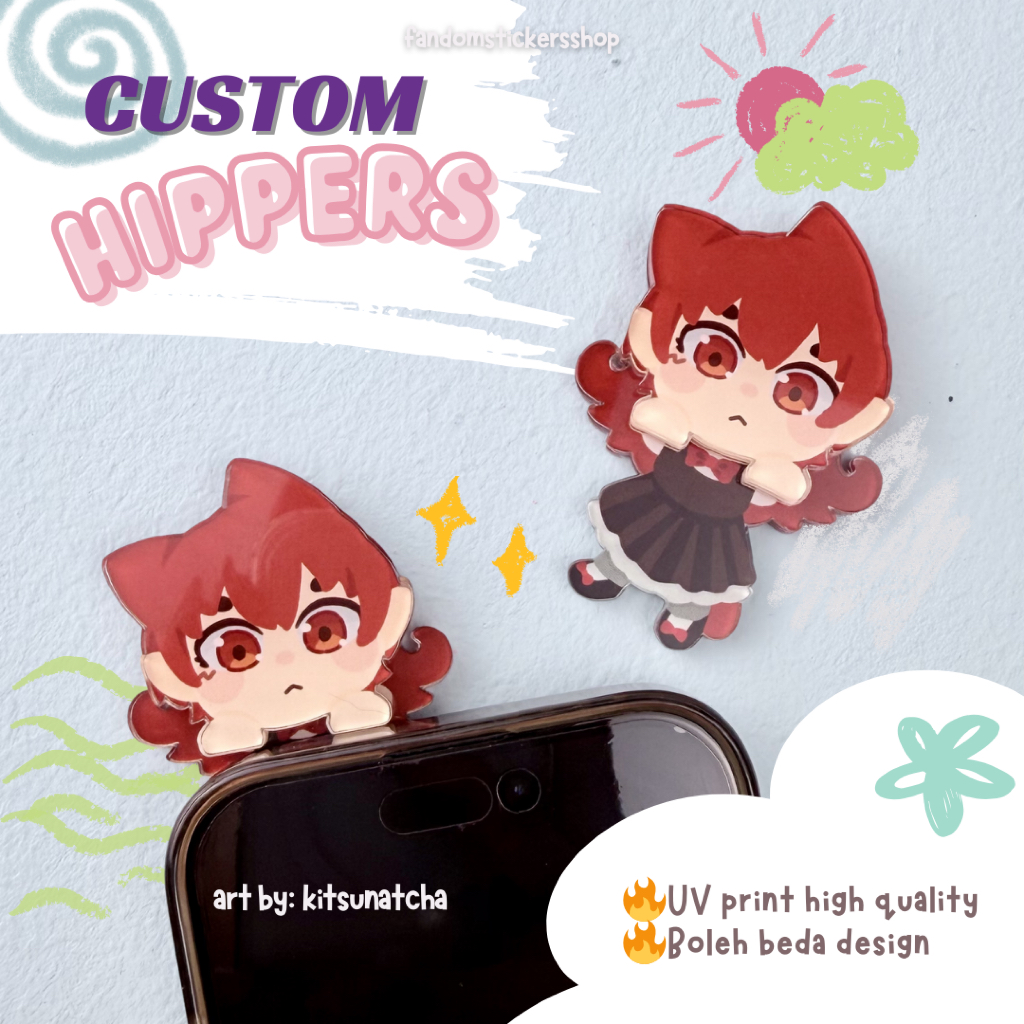 Jual Custom Hippers Acrylic HP Leptop || Hippers Akrilik | Shopee Indonesia