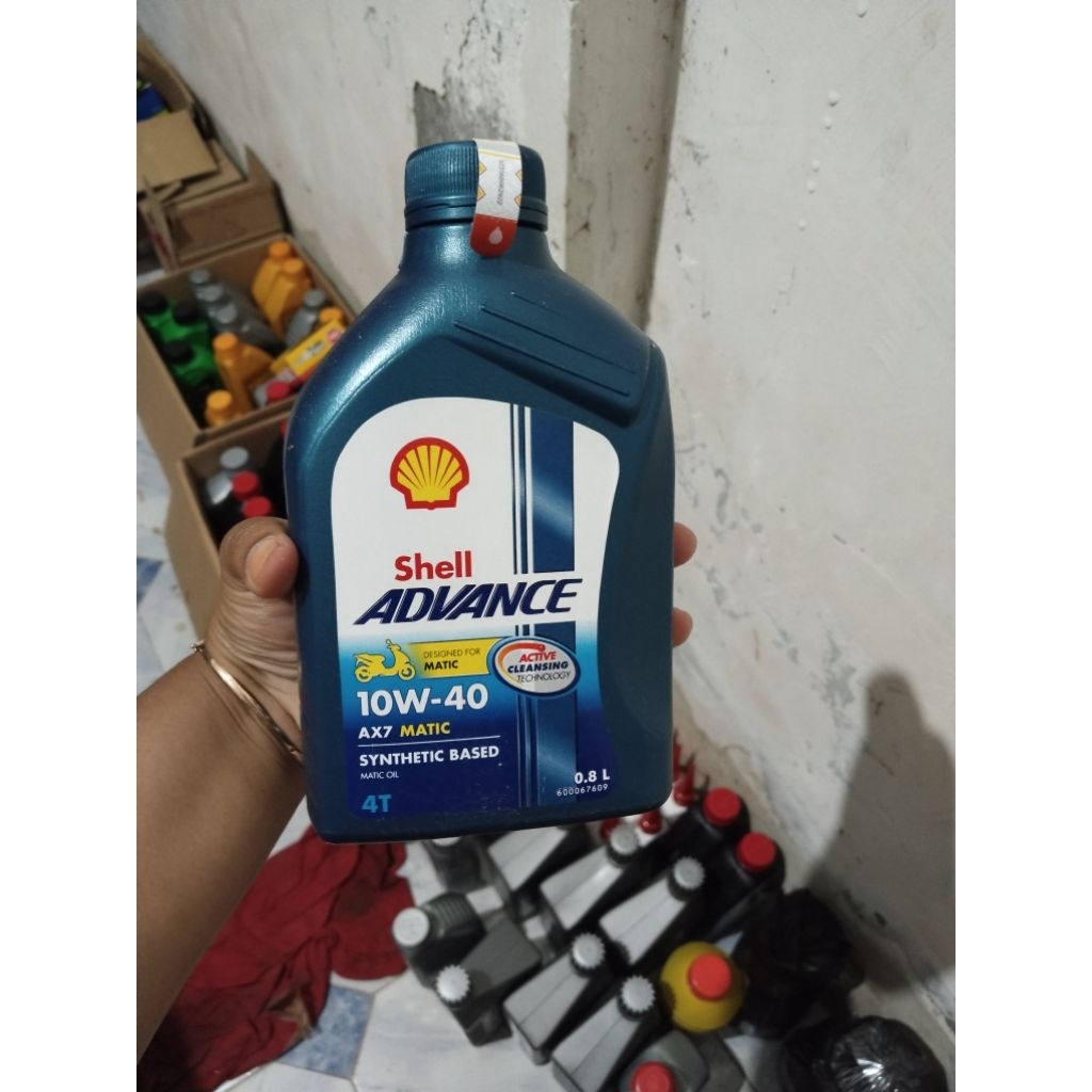 Jual oli shell advance ax7 matic 10w-40 synthetic based matic oil ...