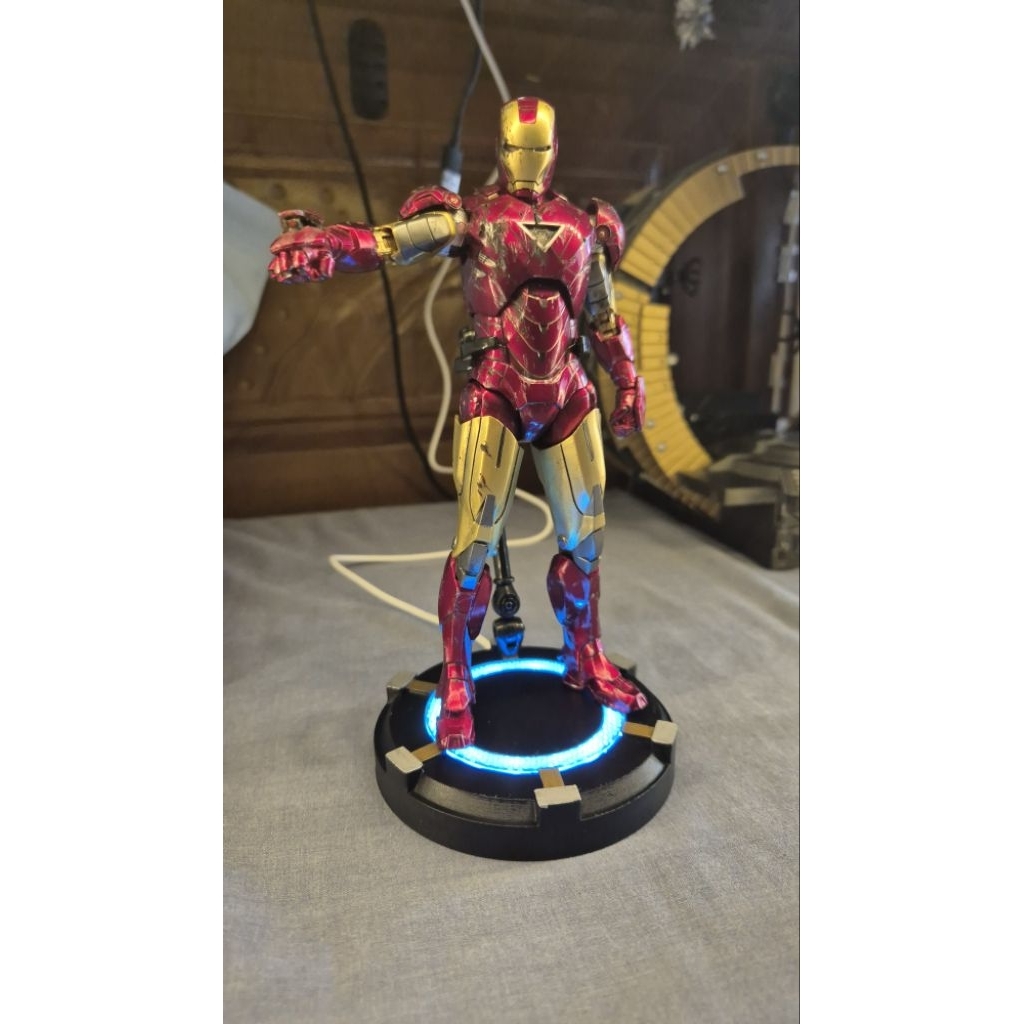 Jual Custom LED Display Stand ZD Toys Iron Man /SHF/Mafex/Fondjoy ...