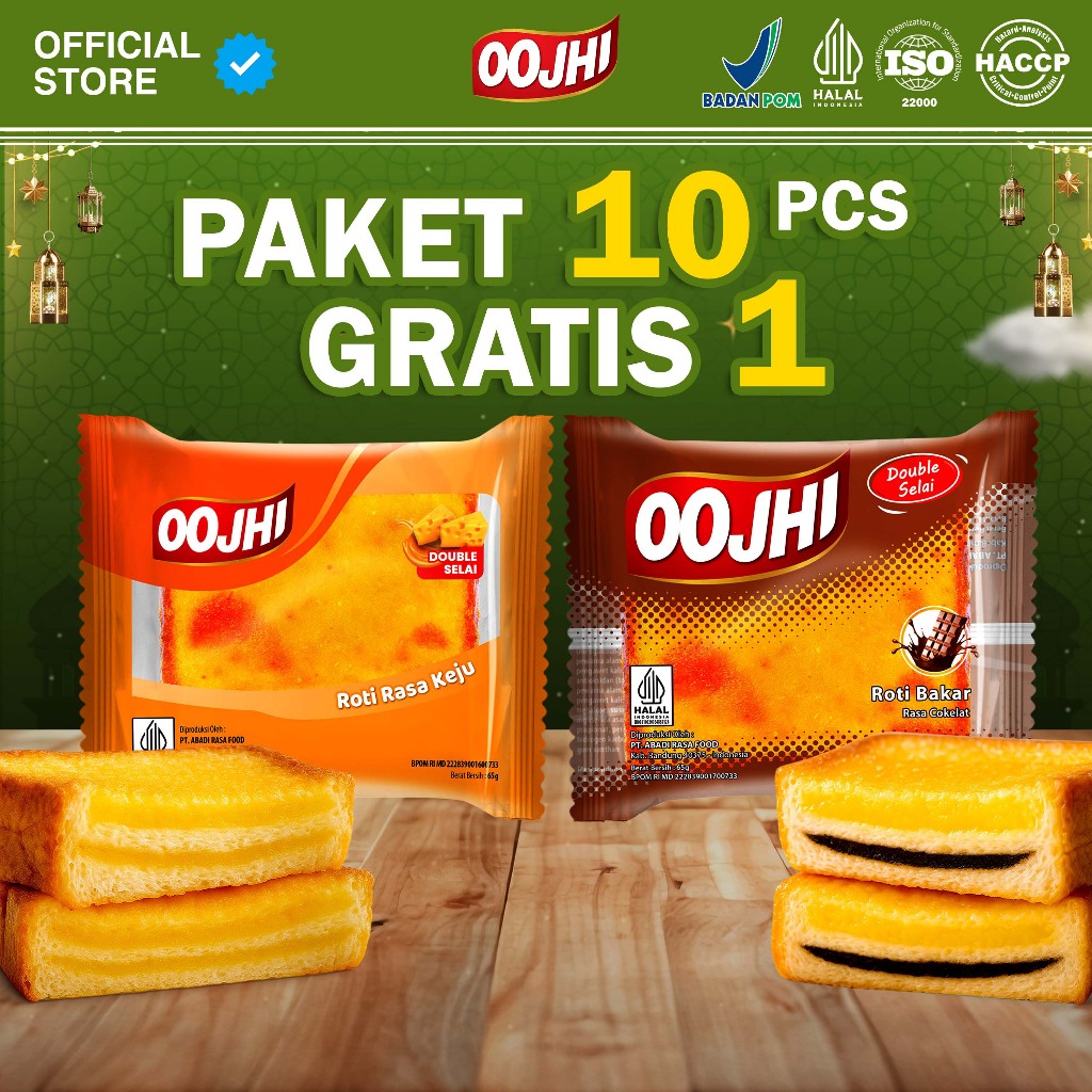Jual OOJHI ROTI - Roti Bakar Double Selai Isi Selai Bisa Mix - Isi 10 ...