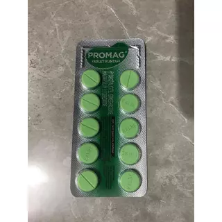 PROMAG TABLET KUNYAH PERSTRIP ISI 10 TABLET, OBAT MAAG DAN KEMBUNG