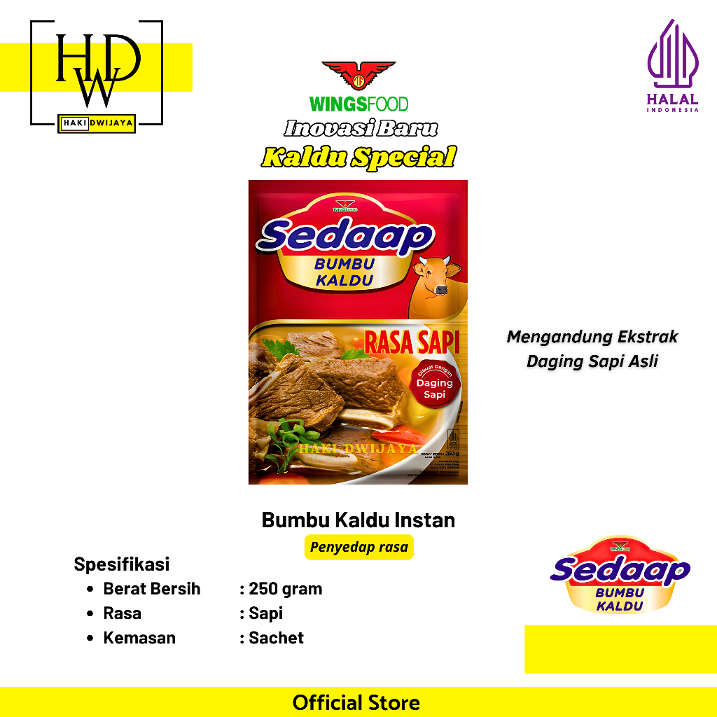 Jual Sedaap Bumbu Kaldu Rasa Sapi Penyedap Masakan Gurih Lezat Praktis ...