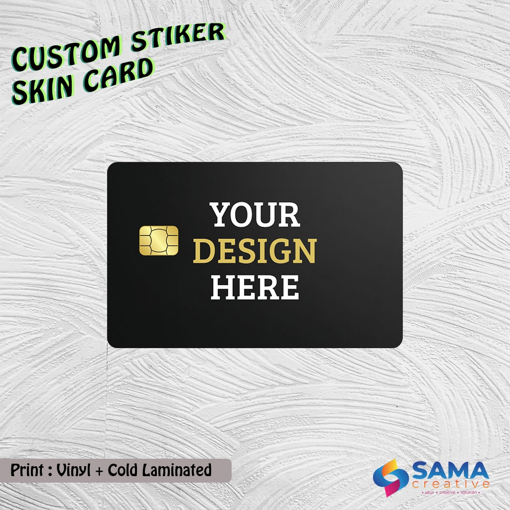 Jual Custom Sticker Skin Card - Vinyl ATM Debit, Credit, Emoney, Flazz ...