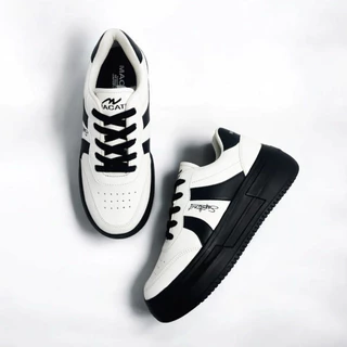 Macati Sepatu Sneakers Wanita Pria Korean Style Hitam Slip-On Kenyamanan