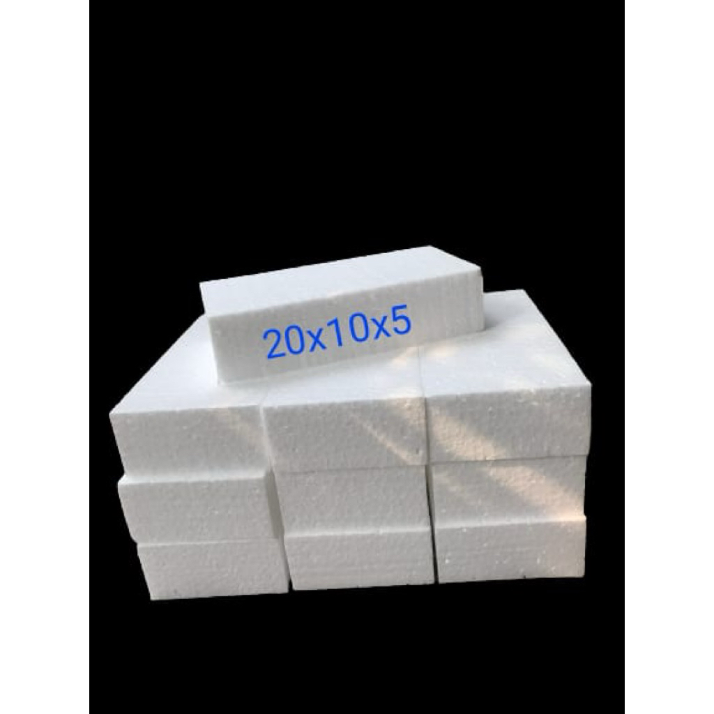 Jual paket 10 pcs busa gabus styrofoam buket ukuran 20cm×10cm×5cm ...